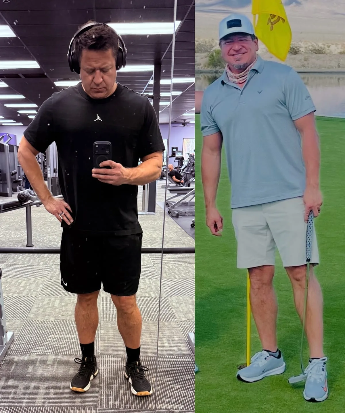 Colin Casillas, before and after retiring from alcohol